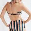 Piper & Scoot SWIM: Kate Spade High Waisted Bikini Bottom In Multi Stripe