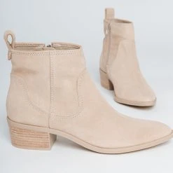 Piper & Scoot Dolce Vita: Able Booties In Dune Suede