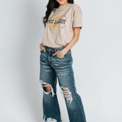 Piper & Scoot: Sun Graphic Tee In Sand