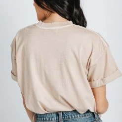 Piper & Scoot: Sun Graphic Tee In Sand