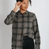 Piper & Scoot Tops The Westbrook Button Up Blouse In Slate Green