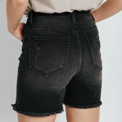 Piper & Scoot Denim: The High Rise Shorts In Grey