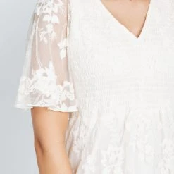 P+S Exclusives Piper & Scoot: The Emery Lace Maxi Dress In Cream