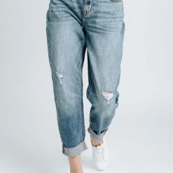 Piper & Scoot Bottoms + Jumpsuits Denim: The High Rise Boyfriend Jean In Medium Blue