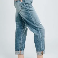 Piper & Scoot Bottoms + Jumpsuits Denim: The High Rise Boyfriend Jean In Medium Blue