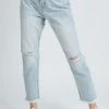 Piper & Scoot Denim: The High Rise Mom Jean In Light Blue