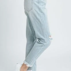 Piper & Scoot Denim: The High Rise Mom Jean In Light Blue