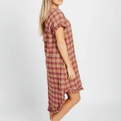 Piper & Scoot The Devonshire Plaid Fringe Dress In Autumn Dresses