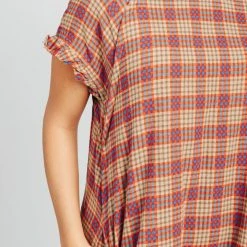 Piper & Scoot The Devonshire Plaid Fringe Dress In Autumn Dresses