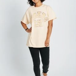 Piper & Scoot The LSU Vintage Tee In Yellow Tops