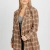Piper & Scoot The Kat Jacket In Chestnut Plaid