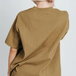 Piper & Scoot The Niall Oversized Tee In Moss