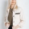 Piper & Scoot Tops The Naylor Pocket Detail Jacket In Cream