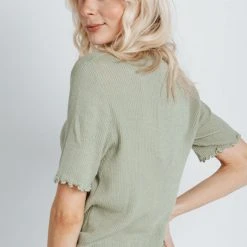 Piper & Scoot The Boren Knit Cardigan In Sage