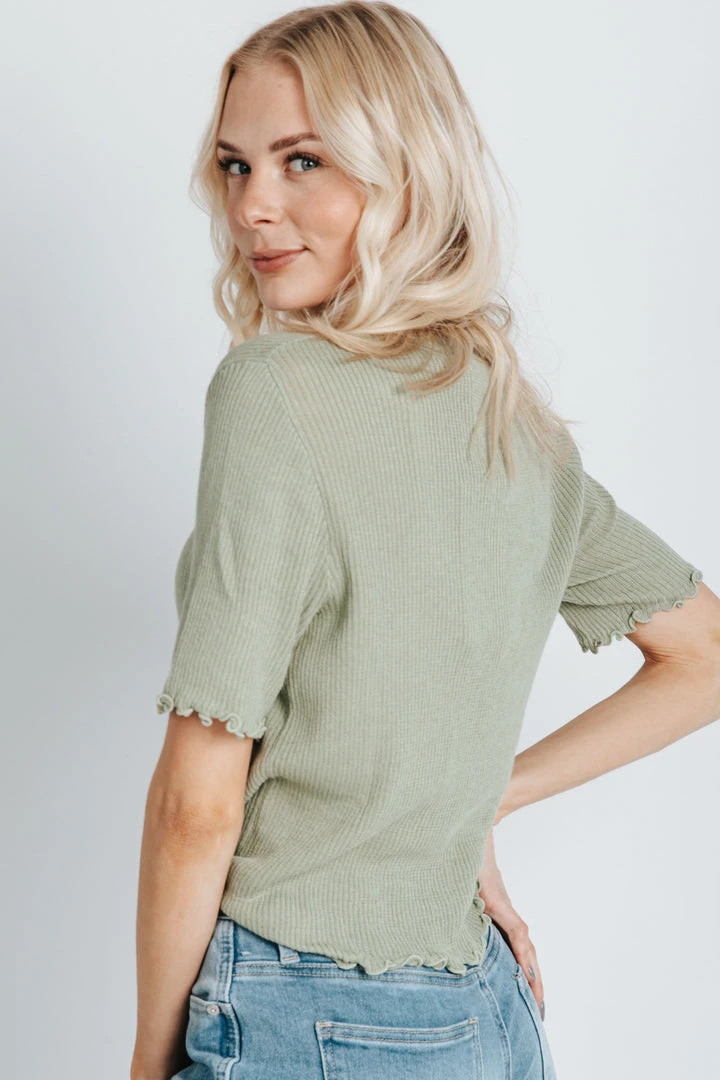 Piper & Scoot The Boren Knit Cardigan In Sage