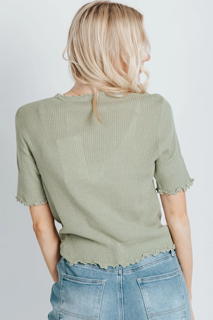 Piper & Scoot The Boren Knit Cardigan In Sage