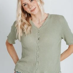 Piper & Scoot The Boren Knit Cardigan In Sage