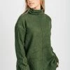 Piper & Scoot The Cornwall Turtleneck Sweater In Green Tops
