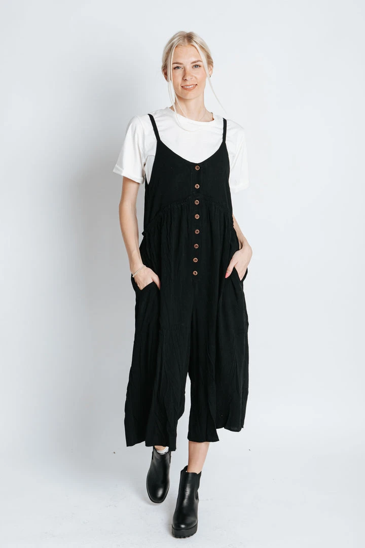 Piper & Scoot Bottoms + Jumpsuits The Patrick Tank Jumpsuit In Black