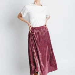 Piper & Scoot The Ugoh Shimmer Skirt In Purple