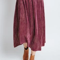 Piper & Scoot The Ugoh Shimmer Skirt In Purple