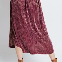 Piper & Scoot The Ugoh Shimmer Skirt In Purple