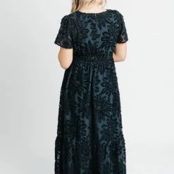 P+S Exclusives Piper & Scoot: The Theater Detail Maxi Dress In Navy