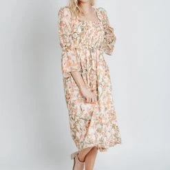 Piper & Scoot Dresses The Schifano Wildflower Dress In Pink