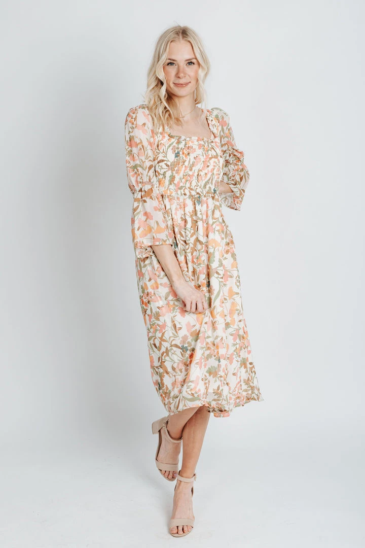 Piper & Scoot Dresses The Schifano Wildflower Dress In Pink