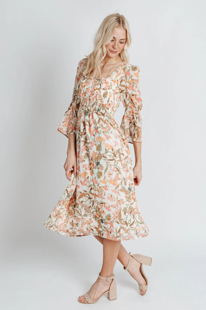Piper & Scoot Dresses The Schifano Wildflower Dress In Pink