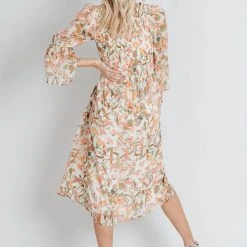 Piper & Scoot Dresses The Schifano Wildflower Dress In Pink