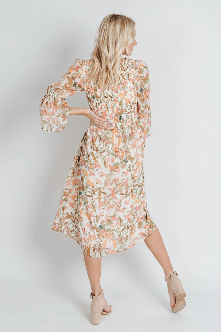 Piper & Scoot Dresses The Schifano Wildflower Dress In Pink
