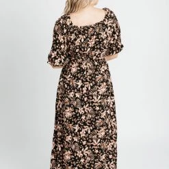 Dresses Piper & Scoot: The Maine Floral Maxi Dress In Black