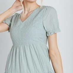 Piper & Scoot The Tayley Tiered Maxi Dress In Cloud Blue