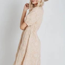 Piper & Scoot Dresses The Lucero Lace All-Over Dress In Natural