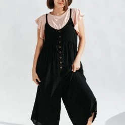 Piper & Scoot Bottoms + Jumpsuits The Patrick Tank Jumpsuit In Black