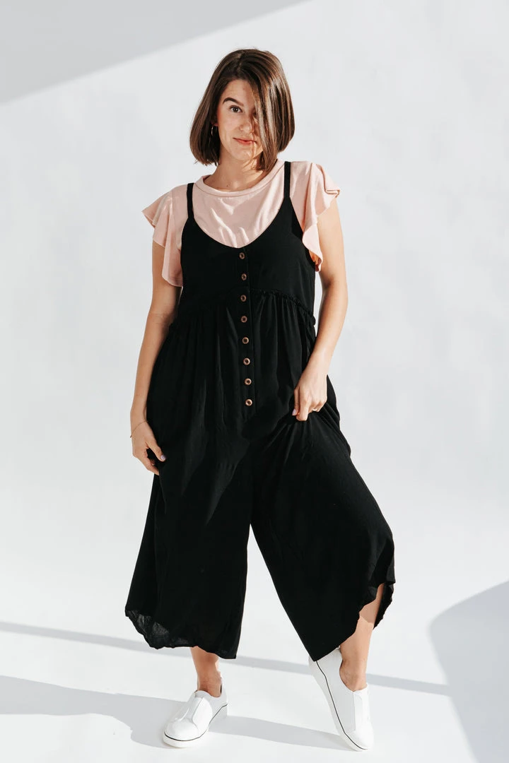 Piper & Scoot Bottoms + Jumpsuits The Patrick Tank Jumpsuit In Black