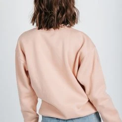 Piper & Scoot The Malibu Athletics Pullover In Blush Tops