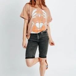 Piper & Scoot The Raydon Bermuda Shorts In Acid Black Bottoms + Jumpsuits