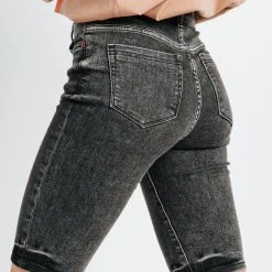 Piper & Scoot The Raydon Bermuda Shorts In Acid Black Bottoms + Jumpsuits