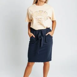 Piper & Scoot The LSU Vintage Tee In Yellow Tops