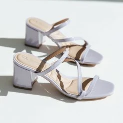 Piper & Scoot Chinese Laundry: Blaine Block Heel Sandal In Lilac
