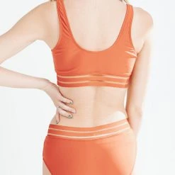 Piper & Scoot SWIM: The Rhea Two Piece Set In Rust