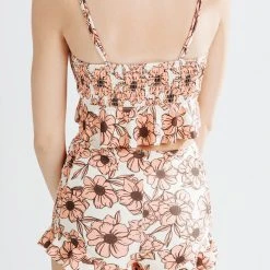 Piper & Scoot SWIM: The Danika Two Piece Set In Cream Floral