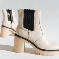 Piper & Scoot Shoes Free People: James Chelsea Boot In White Leather