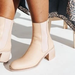 Piper & Scoot Free People: Essential Chelsea Boot In Sandy Beige Shoes