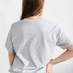 Piper & Scoot The Beverly Hills Graphic Tee In Heather Grey