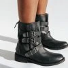 Piper & Scoot Free People: Sunbelt Santa Fe Moto Boots In Black