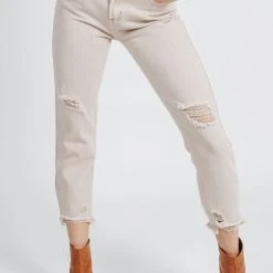 Piper & Scoot The Sofia Mid Rise Denim Jean In Twig