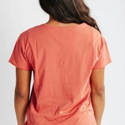 Piper & Scoot The Michaela Basic Tee In Brick